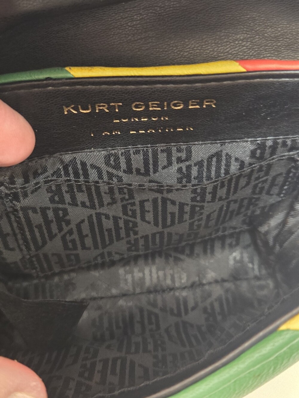 Kurt Geiger Kensigton Mini Leather Chain Shoulder Bag - Picture 10 of 14